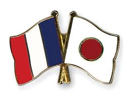 drapeau francais japon